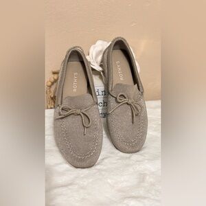 Rothy's Women's Shimmer Taupe Bow Loafers